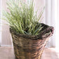 Home & Living > Home Decor > Decorative Storage > Decorative Baskets - Round Wicker Basket, Vintage German Woven Rattan Ba...