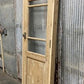 Antique French Single Door (25.5x80) Glass Pane Door with Jamb, Encased Door T52