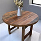 Rustic Round Table, Vintage Dining Room Table, Kitchen Island, Game Table,  G
