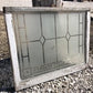 Home & Living > Home Improvement > Windows - Etched Frosted Clear Glass Vintage Church Window, Architectural Art Glass, G...