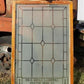 Etched Frosted Clear Glass Vintage Church Window, Architectural Art Glass, D