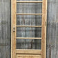 Antique French Single Door (32x84) Glass Pane Door with Jamb, Encased Door T16