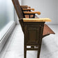 Home & Living > Furniture - 4 Vintage Wood Folding Theater Seats, Auditorium Seats, Entryway Bench, E10 by The Old Grainery