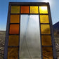 Antique Stained Glass, Rectangular Church Window, Architectural Art Glass, A2