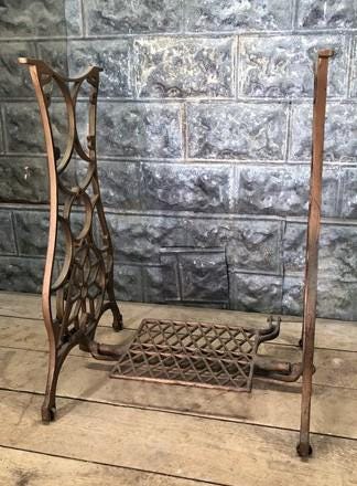 Treadle Sewing Machine, Cast Iron Base, Industrial Sears Roebuck Steampunk QN