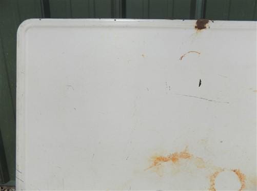 Home & Living > Furniture - Blue & White Porcelain Table Top Panel, Kitchen Cupboard Hoosier Enamel A30 by The Old Grainery