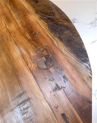 Home & Living > Furniture > Dining Room Furniture > Kitchen & Dining Tables - Rustic Round Table, Vintage Dining Room Tabl...
