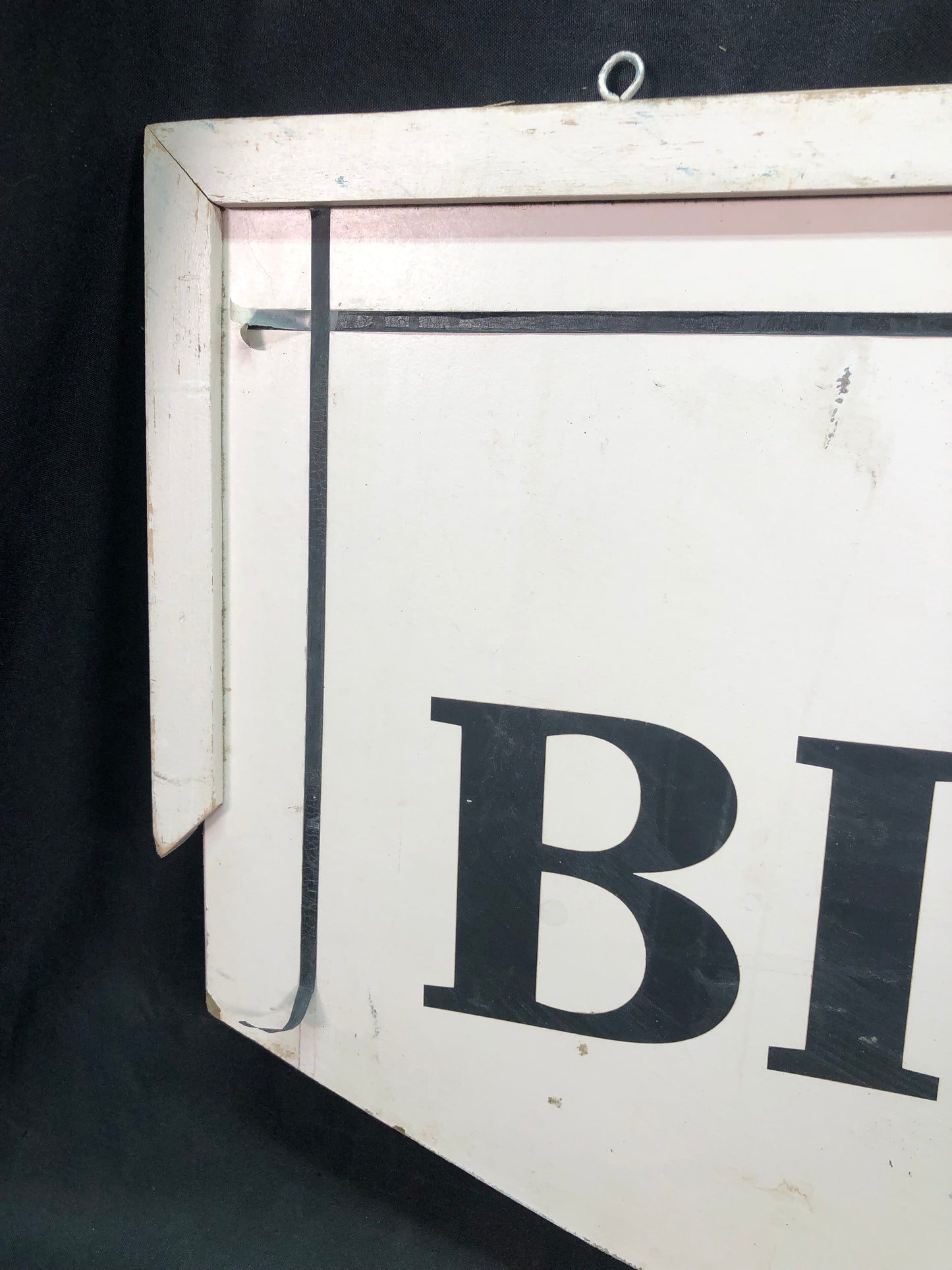 Big & Tall Sign, Vintage 2 Sided Hanging Advertising Sign, Mens Clothing Sign