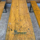 Vintage German Oktoberfest, Beer Garden Table and Benches, Picnic Table, Y29