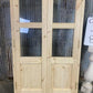 Arched French Double Door (36x80) 3 Pane Glass Door European Styled w Jamb OM3