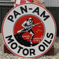 Art & Collectibles > Collectibles > Advertisements - Pan Am Motor Oils Sign, 2 Sided Metal Porcelain Advertising Sign, Gas...