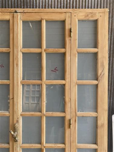 Antique French Double Doors (71x88) Frosted Glass European SideLite Jamb C7