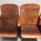 Home & Living > Furniture - 4 Vintage Wood Folding Theater Seats, Auditorium Seats, Entryway Bench, E10 by The Old Grainery