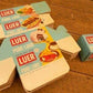1950s Pure Luer Lard Box NOS Lot, Vintage Advertising, Luer Sign Alton Illinois,