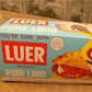 1950s Pure Luer Lard Box NOS Lot, Vintage Advertising, Luer Sign Alton Illinois,