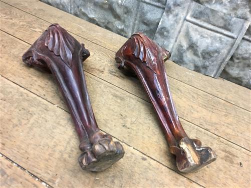 Table Leg - 2 Elegant Wooden Legs, Table Support, Chair Bottom, Cabinet Vintage Furniture, by The Old Grainery (cabinet le...