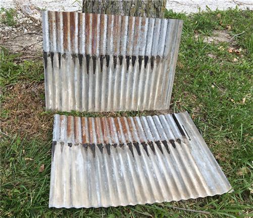 Ceiling Tin - 2 Sheets Tin, Vintage Sink Backsplash, Architecture Salvage, Ceiling Tin b, by The Old Grainery (architectur...