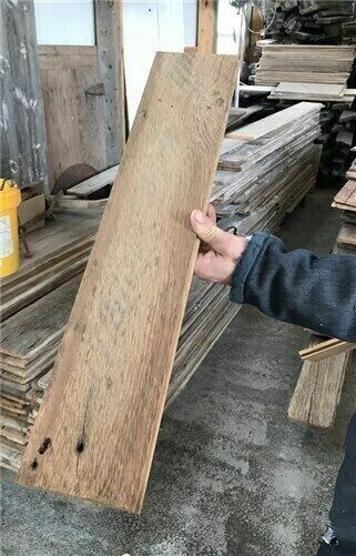 Lumber - Reclaimed Solid Wood Oak Flooring, Skip Planed Barn Wood Floor Kiln Dried z by The Old Grainery (Amish, barn wood...