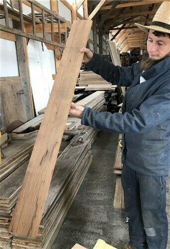 Lumber - Solid Wood White Oak Flooring, Hardwood Floor Reclaimed Tongue Groove Kiln Dry z by The Old Grainery (barn siding...