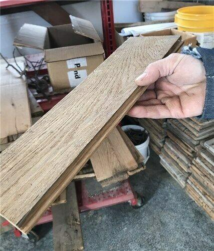 Lumber - Reclaimed Dirty Top Oak Wood Flooring, Kiln Dried Hardwood Floor Tongue Groove z by The Old Grainery (barn siding...
