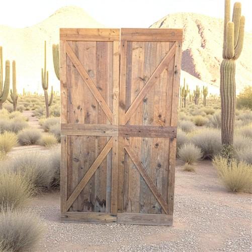 Reclaimed Sliding Barn Wood Door, Amish Handcrafted Door, Rustic Farmhouse Door,
