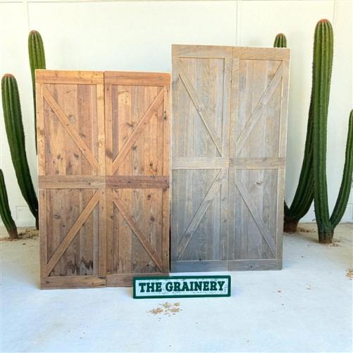 Reclaimed Sliding Barn Wood Door, Amish Handcrafted Door, Rustic Farmhouse Door,
