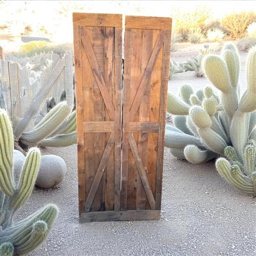 Reclaimed Sliding Barn Wood Door, Amish Handcrafted Door, Rustic Farmhouse Door,