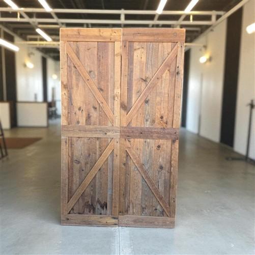 Amish Crafted Barn Doors from Reclaimed Wood, Rustic Country Farmhouse Doors