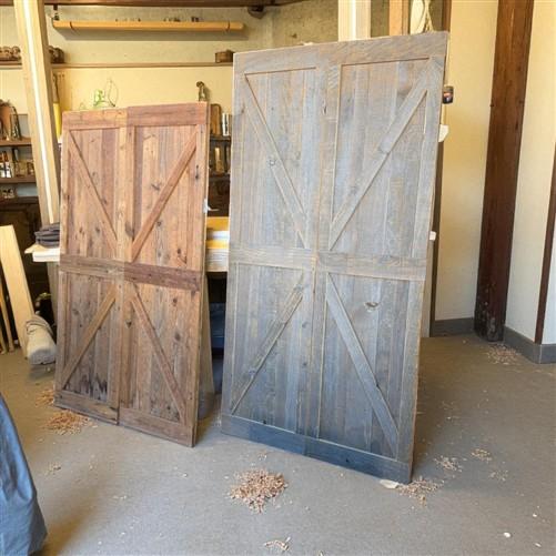 Amish Crafted Barn Doors from Reclaimed Wood, Rustic Country Farmhouse Doors