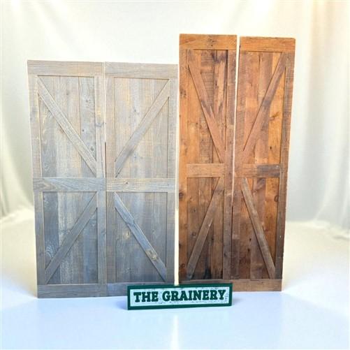 Amish Crafted Barn Doors from Reclaimed Wood, Rustic Country Farmhouse Doors
