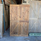 Rustic Reclaimed Barn Wood Door Set, Handmade Amish Sliding Barn Doors Farmhouse