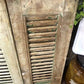 Small Green Antique Farmhouse Shutter, Wood Shutter, Architectural Salvage B4,