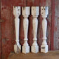 4 Balusters White Wood Architectural Salvage Spindles Porch Post House Trim A7,