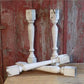 4 Balusters White Wood Architectural Salvage Spindles Porch Post House Trim A7,