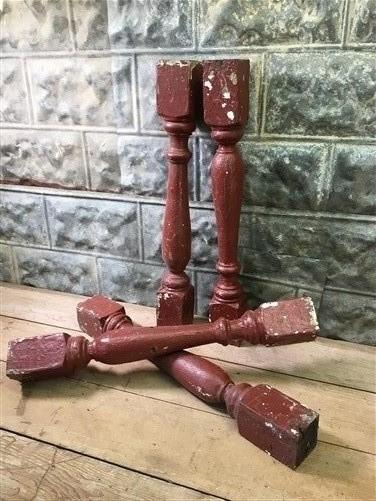Vintage Wood Spindles, Wooden Balusters, Rustic Farmhouse – The Old ...