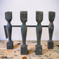Balusters - 4 Vintage Green Wood Balusters, Reclaimed Spindles, Architectural Salvage, A3 by The Old Grainery (Architectur...