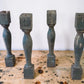 Balusters - 4 Vintage Green Wood Balusters, Reclaimed Spindles, Architectural Salvage, A3 by The Old Grainery (Architectur...