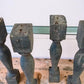 Balusters - 4 Vintage Green Wood Balusters, Reclaimed Spindles, Architectural Salvage, A3 by The Old Grainery (Architectur...