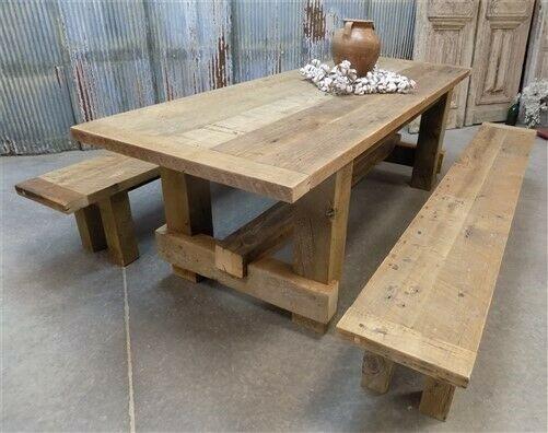 Tables - 9' Amish Pine Harvest 4 Leg Table, Custom Made to Order, Rustic Farmhouse Table, by The Old Grainery (4 leg table...