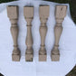 4 Balusters Painted Wood Architectural Salvage Spindles Porch Post House Trim J,