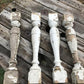 4 Balusters Painted Wood Architectural Salvage Spindles Porch House Trim T,