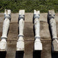 4 Balusters Painted Wood Architectural Salvage Spindles Porch House Trim A14,