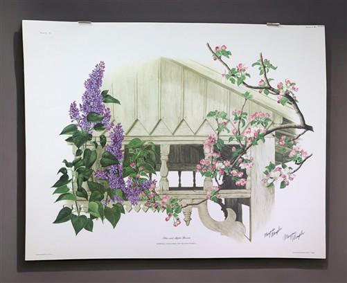 Art & Collectibles > Prints > Lithographs - Maryrose Wampler, Lilac Apple Blossom, Signed Print, 28x22, Wall Art, Plate 6...