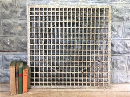 Architectural Salvage - Metal Floor Grate, Heat Vent Register Cover, Cold Air Return, Vintage A13, by The Old Grainery (ar...