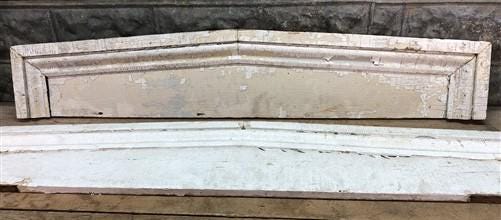 Pair Crown Molding Headers, Trim Door Window Pediment Architectural Salvage B41