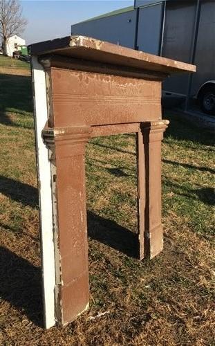 Antique Wood Fireplace Mantel Suround Architectural Salvage Victorian Rustic A22