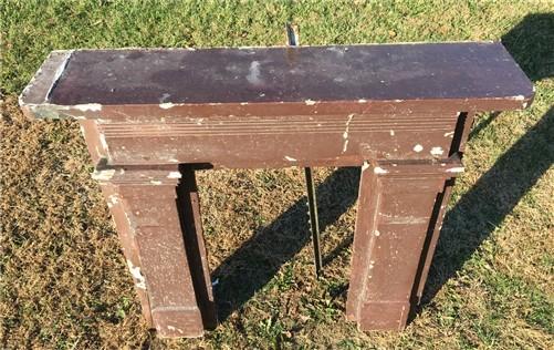 Antique Wood Fireplace Mantel Suround Architectural Salvage Victorian Rustic A21