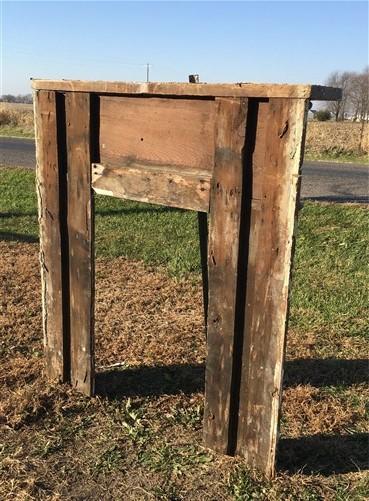 Antique Wood Fireplace Mantel Suround Architectural Salvage Victorian Rustic A21