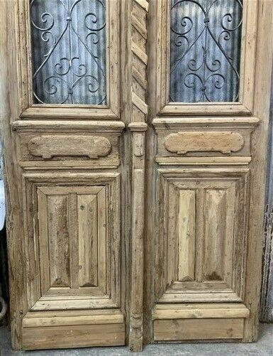 Antique French Double Doors (52x103.5) European Doors, Iron Wood Doors, R14