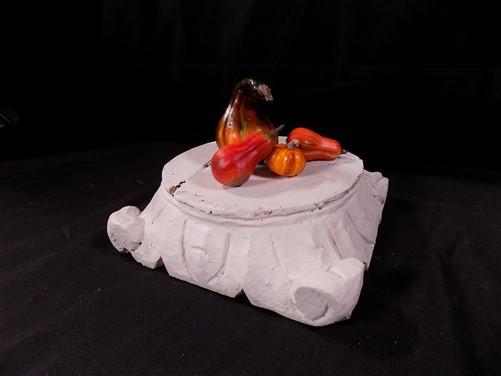 Wooden Architectural Column Base, Ionic Column Plinth, Wood Riser Base A5